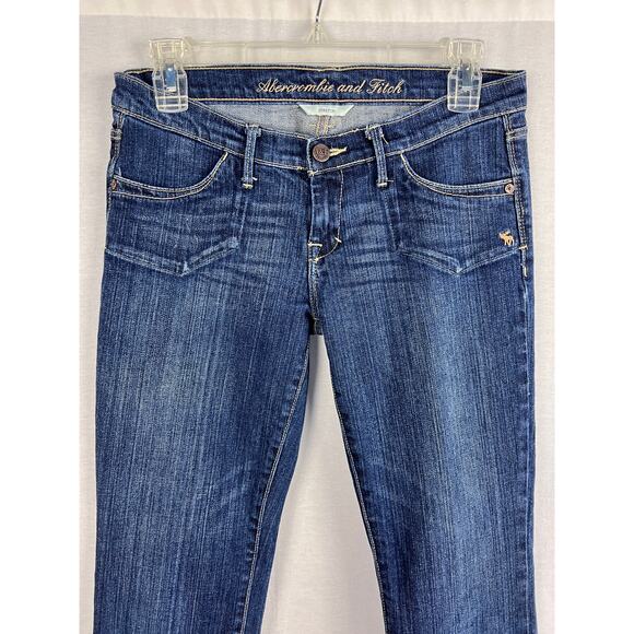 Vintage Abercrombie and Fitch Y2K Low Rise Boot Cut Denim Retro Preppy Trendy - Picture 3 of 6